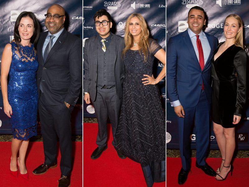 L-R On Red Carpet: Naveen Prasad With Guest, Niam Kumar Jain With Mother Nina Jain, Asad Mecci With Guest